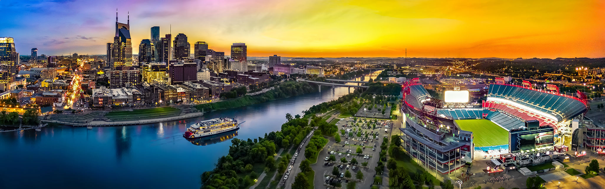 city skyline shot of nashville